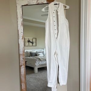 White Superdry Pant Romper /Jumpsuit